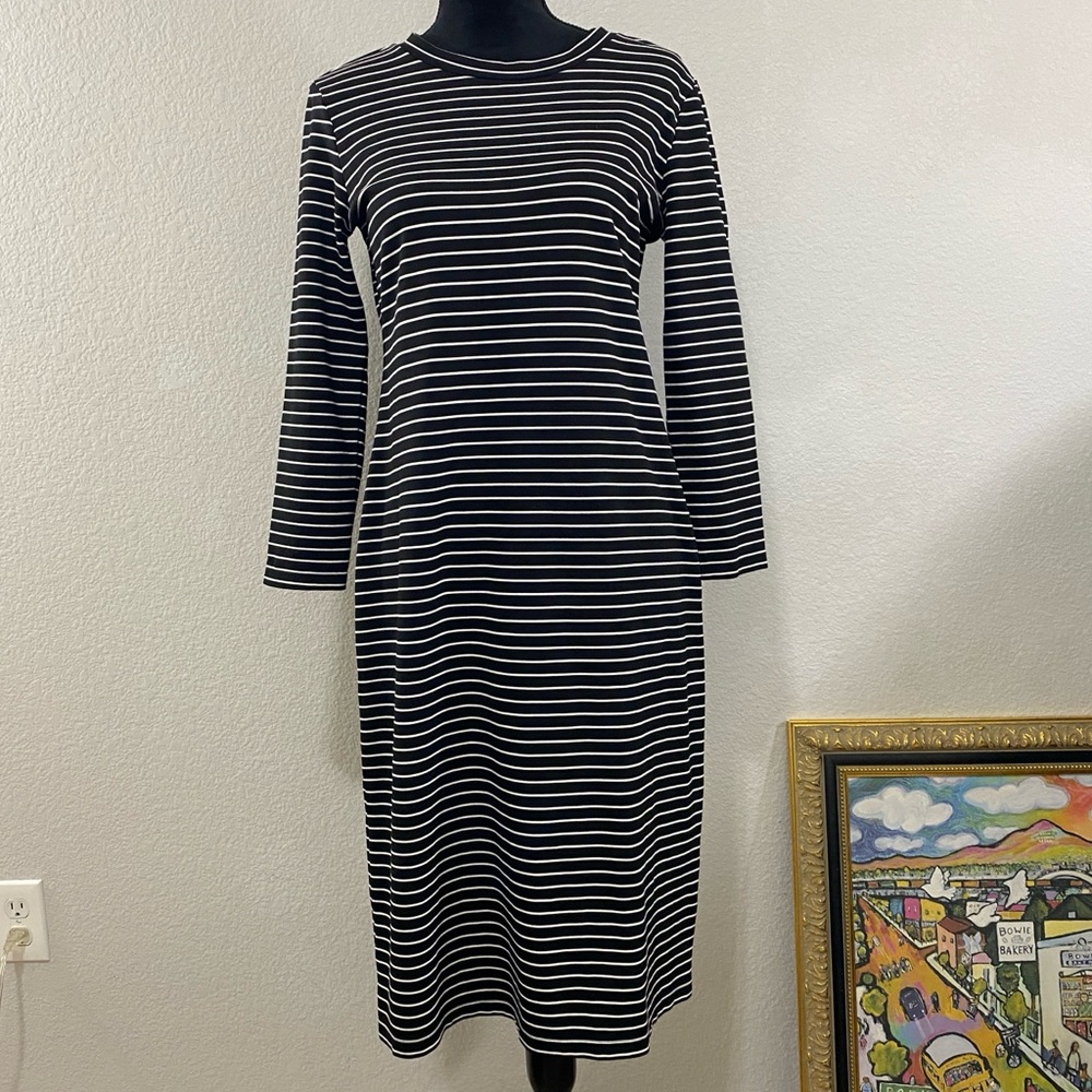 Sonnet James A Play Dress Black and White Striped Dress